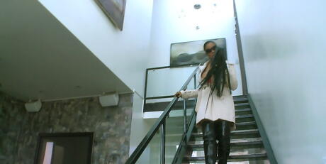 Attractive american cutie Alia Starr in hot lingerie in fetish gallery 